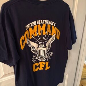 U S Navy Command tee size Large in great condition